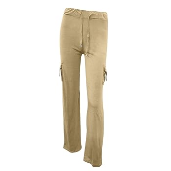 2025 Wide Leg Cargo Pants Women High Waisted Bootcut Yoga